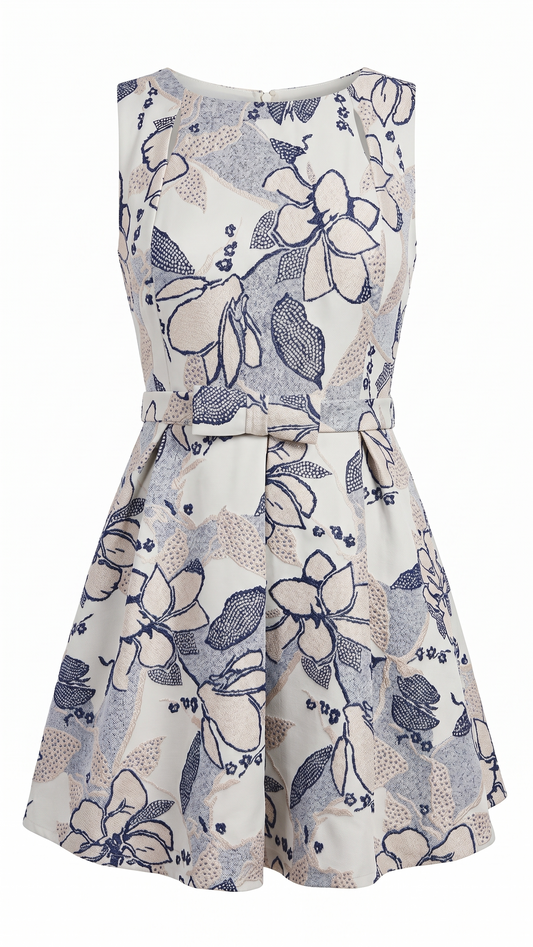 Дамска жакардова рокля