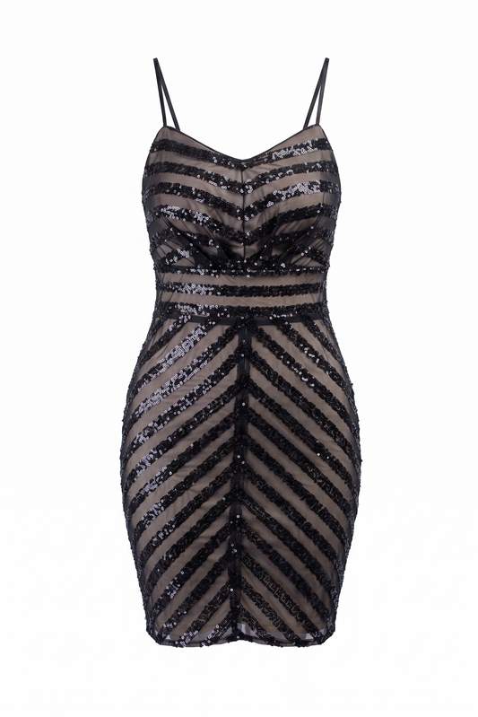 Дамска рокля с пайети